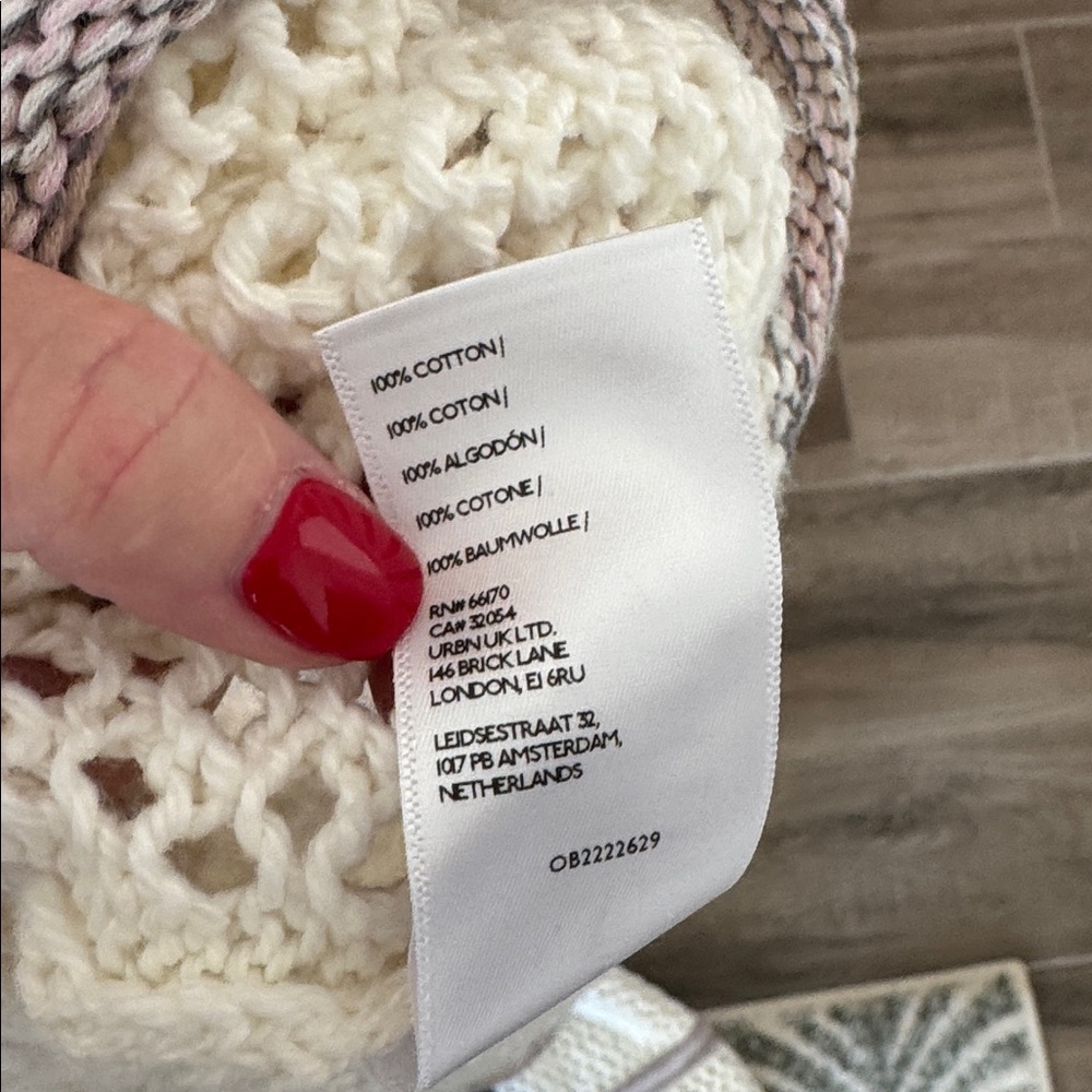 Free People XL Hidden Tropics Open Knit tunic - Picture 3 of 7